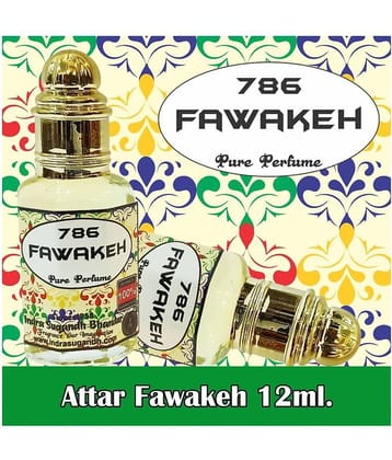 INDRA SUGANDH BHANDAR Attar For Men|Women Fawakeh 786 Pure Arabic Perfume 24 Hours Long Lasting Fragrance 12ml Rollon Pack
