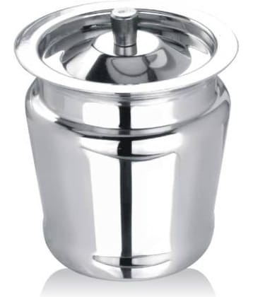 Dynore Apple shape Ghee pot Steel Oil Container/Dispenser Set of 1 300 mL