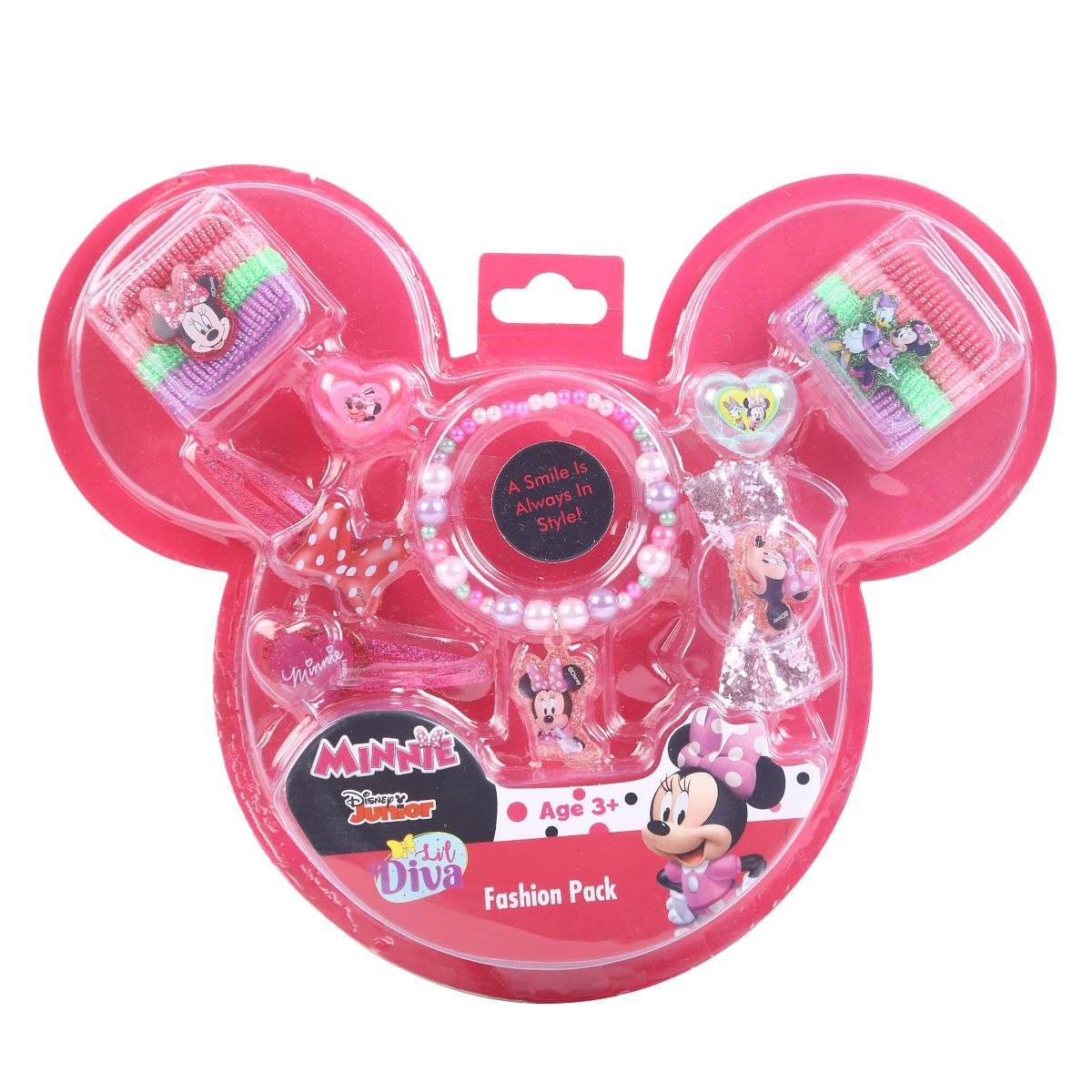 Li'l Diva Disney Minnie Mouse Fashion Accessories Set Of 14pcs For girls 3 years and above