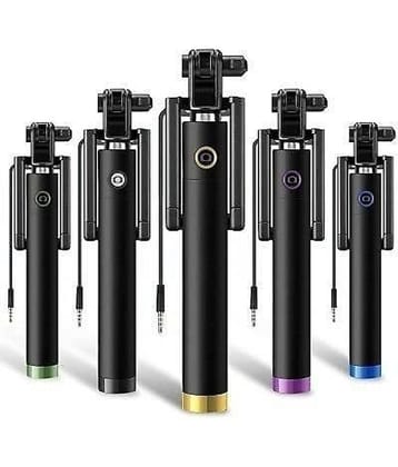 ZmiZc Aux Wire Selfie Stick ( Black )