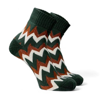 ZIGZAG EDITION- GREEN-Pack of 1-Pair