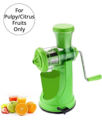 Analog Kitchenware Plastic Kitchen Manual Juicer for Pulpy Fruits, Dark Green (1U)
