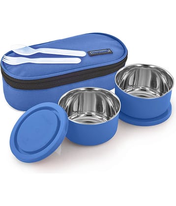 Trueware Executive Microwave Safe Stainless Steel Lunch Box 2 - Container ( Pack of 1 )
