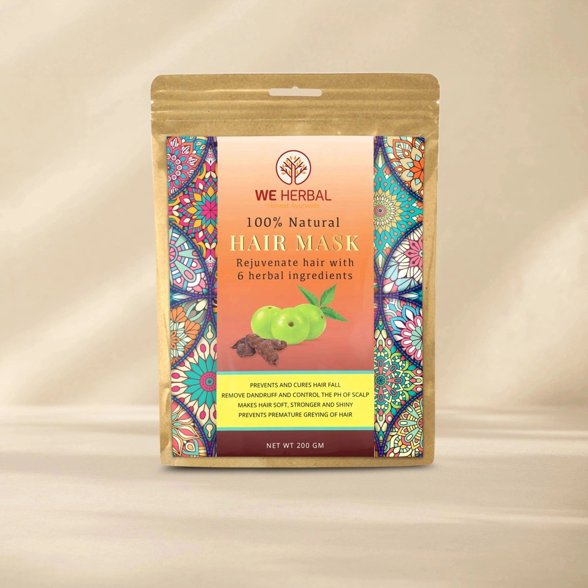 Herbal Hair Mask: Ayurvedic Care for Naturally Beautiful Hair-200gm / in