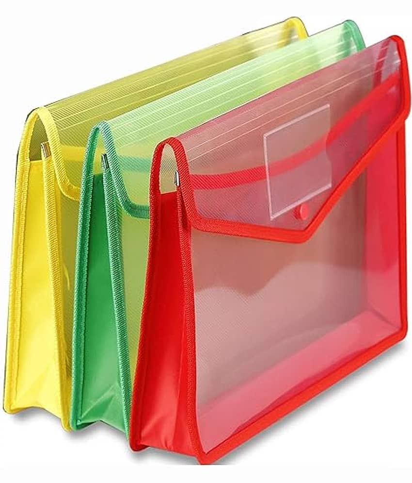 Eclet Multicolor File Folder ( Pack of 3 )
