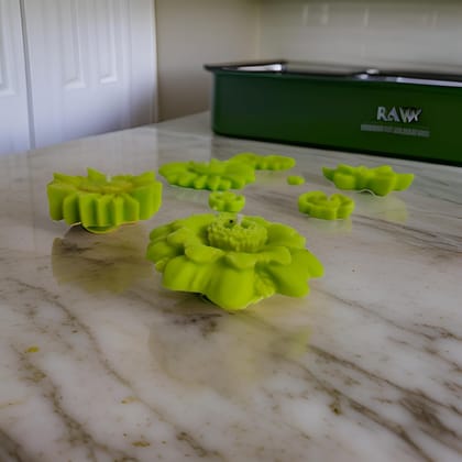 SS enterprise Floating Candle Set of 6 Candle | Diwali Candle SOYA Wax Candle | Organic Candle | (Green)