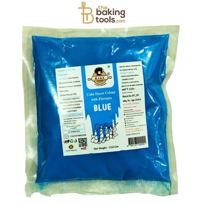 Bakehaven Blue Puff Colour Refill - 100g | Blue Fusfus Colour Refill