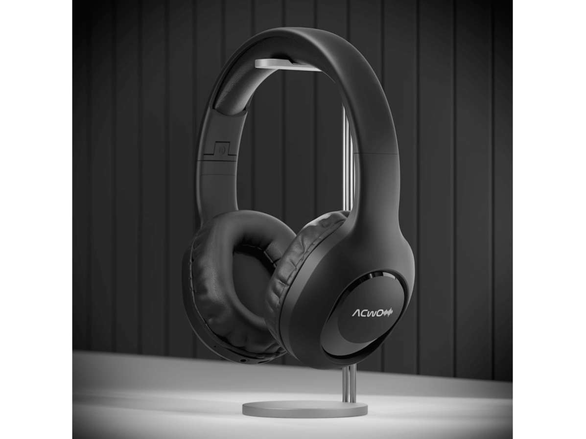 ACwO Twister 313, AI-ENC, Dual Device Connectivity, Dual EQ Modes, 40mm Bass BoomX Drivers, 50 Hours Playtime, 45ms Low Latency, IPX5 Voice Assistant - Metallic-Black