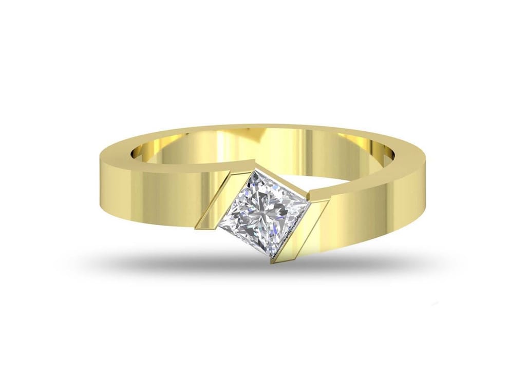 Solitaire Engagement Ring for Men