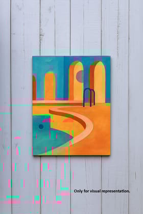 Dbeautify's MDF DIY Traditional Painting – Arched Poolside Dbeautify's MDF DIY Traditional Painting – Arched Poolside