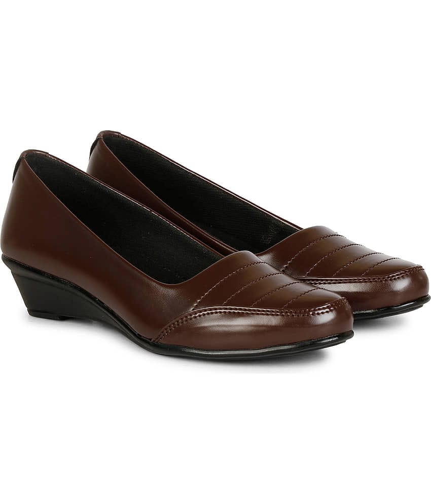 Saheb - Brown Women's Formal Ballerinas
