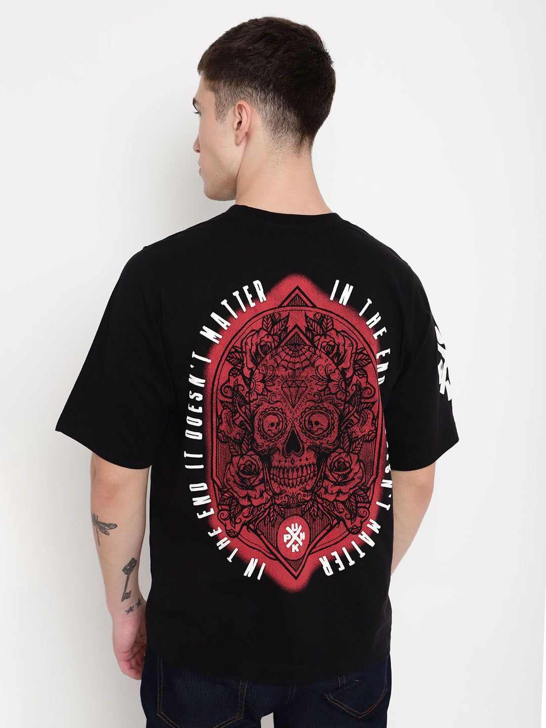 PUNK Black IN-THE-END Oversized Tshirt-Black / XL / IN THE END