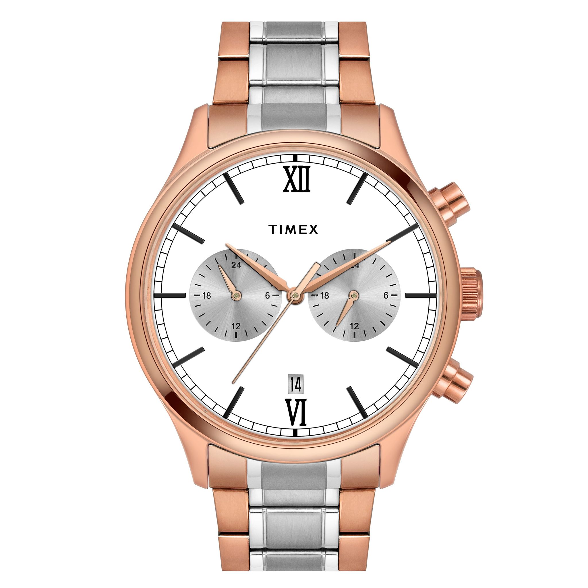 Timex Silver Dial Men Analog Watch - TWEG19810-Silver