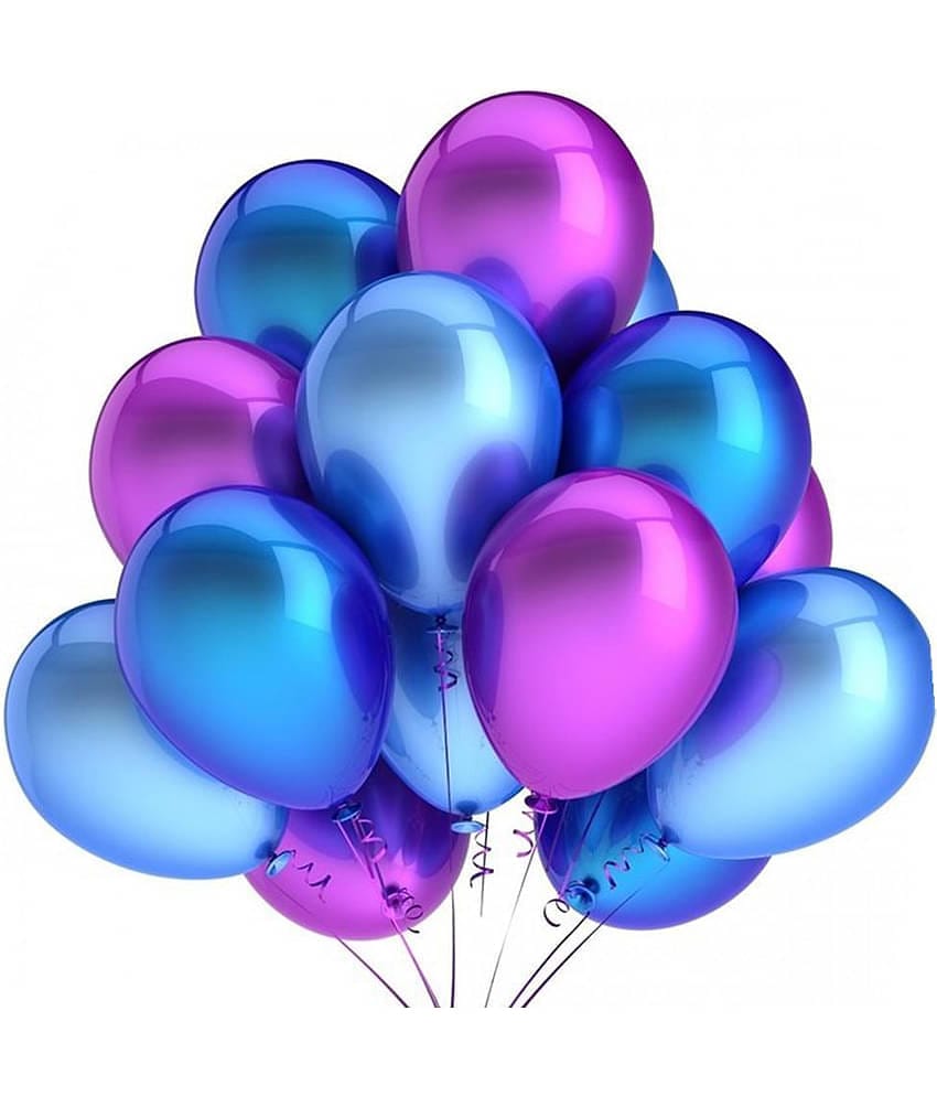50 Pcs. Happy Birthday Decoration Latex Balloons for happy birthday decoration item, birthday decoration kit, birthday balloon decoration combo for Boys, Girls, Kids, husband and Wife.