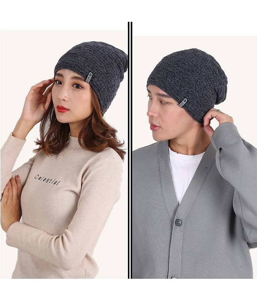 Edifier Woollen Winter Cap for Men & Women (Pack of 1)
