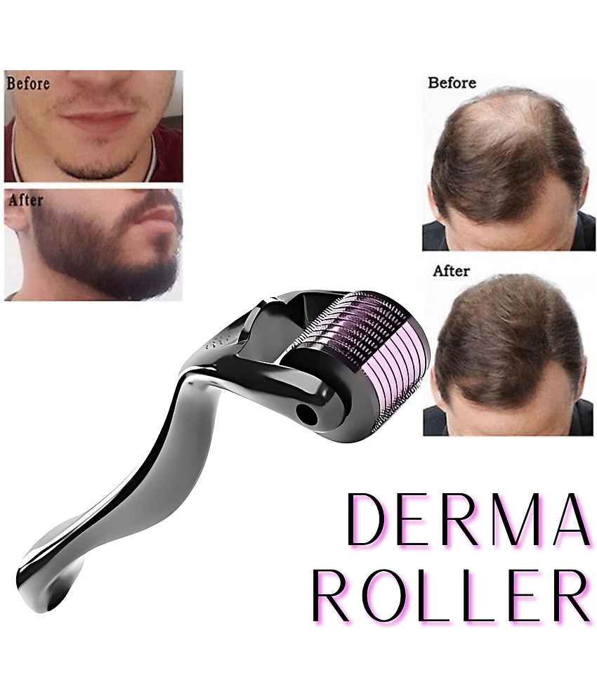 Derma roller For Hair growth And Wrinkles  Face Microdermabrasion Easy To Use Roller For Men & Women