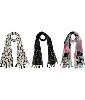stolevilla Multi Printed Poly Cotton Yarn Stoles