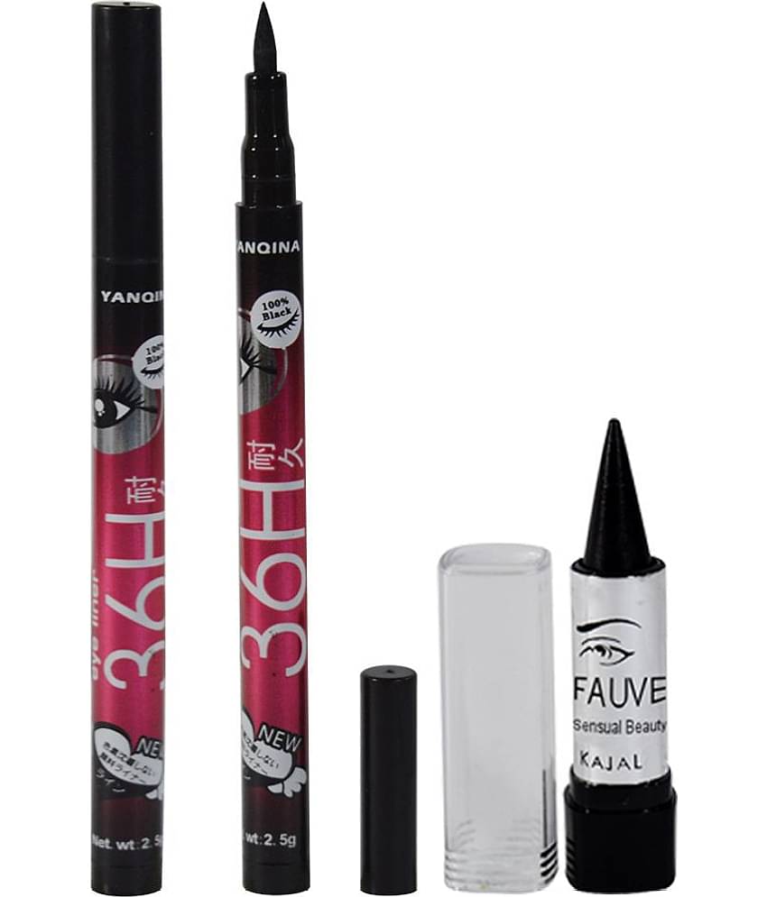 Adbeni Good Choice Free Kajal With Liquid Eyeliner Black 3 g
