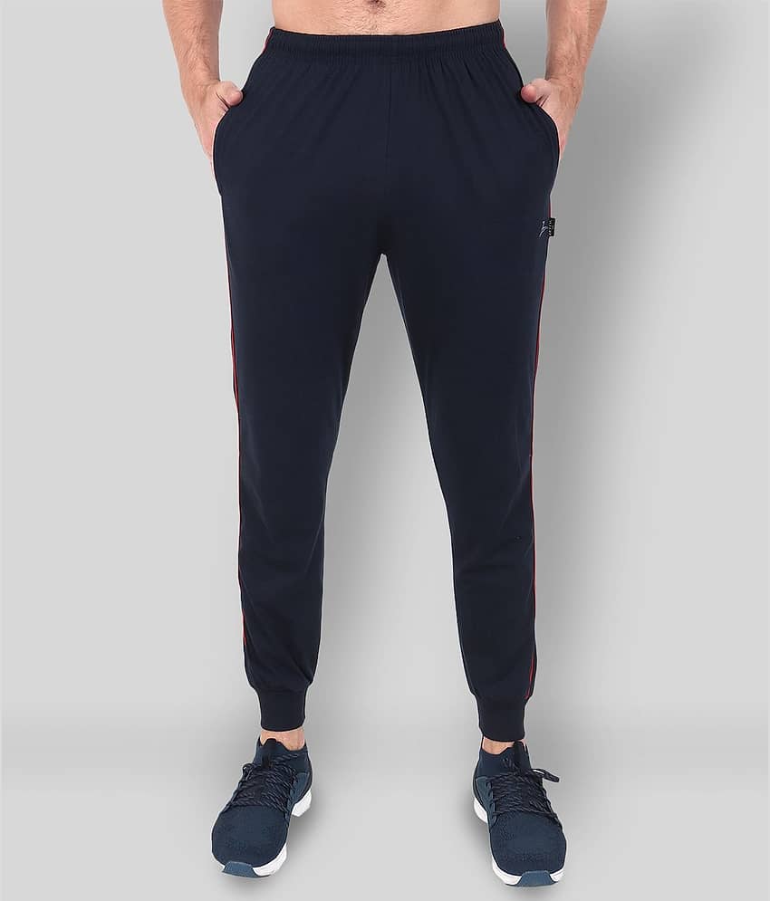 Zeffit - Navy Blue Cotton Blend Men's Joggers ( Pack of 1 )