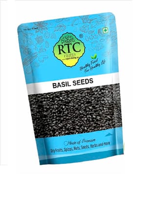 RTC Foods Basil Seeds 1Kg | Sabja Seeds | Resist Summer Heat | High in Fiber & Omega-3 | Helps Control Weight | Nutritious Superfood for Consuming & Consuming