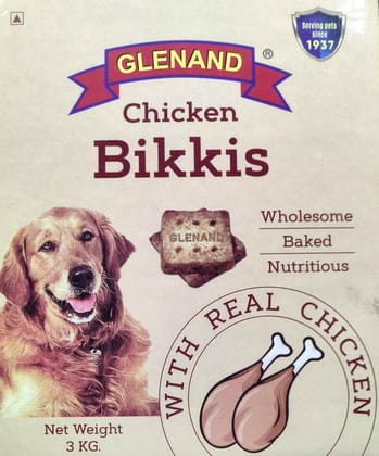 Glenand Dog Chicken Bikkis 3kg