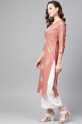 Women Pink Color Printed Daily Wear Kurti VCK1318 Women Pink Color Printed Daily Wear Kurti VCK1318