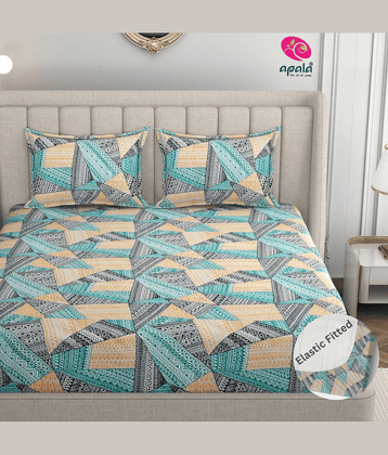 Apala Microfibre 1 King Fitted Bedsheet with 2 Pillow Covers ( 198 cm x 182 cm ) , Gray
