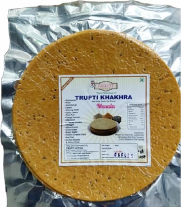 Trupti Udyog Masala Khakhra (1kg, 6 Pieces) | Spicy Roasted Flatbread | Traditional Gujarati Taste | Fiber Rich Diet Snack