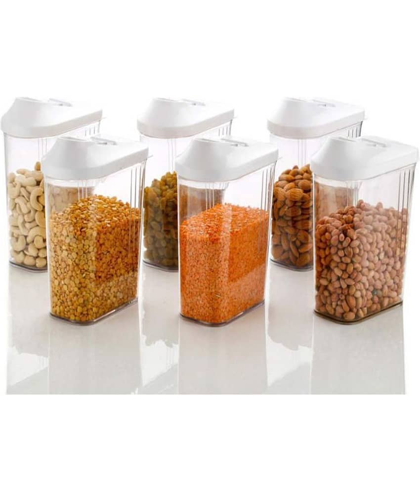 Analog Kitchenware Easy Flow Polyproplene Dal Container Set of 6 1100 mL