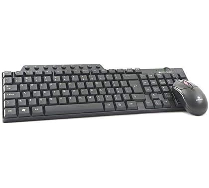 Zebronics Judwa 555 USB Wired Mouse and Keyboard and Mouse Combo for Computer/Laptop- Black
