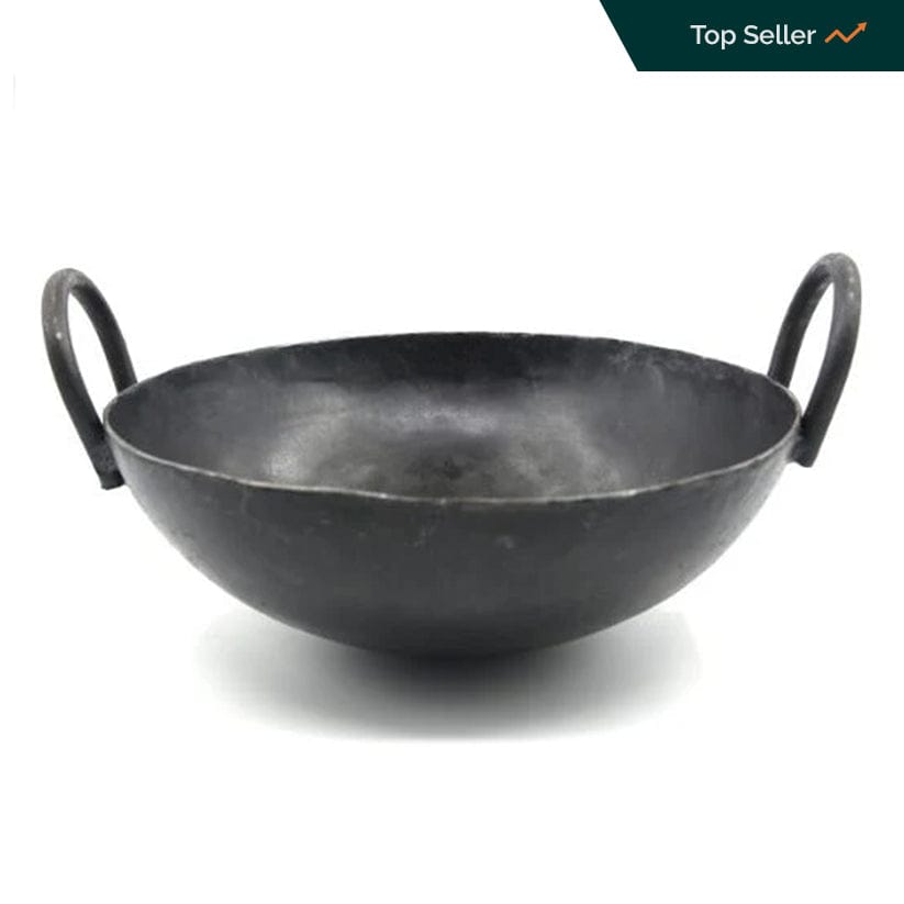 Seasoned Iron Classic Kadai-10 inches