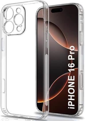PLUGTECH TPU Ultra Hybrid Clear Camera Protection Back Cover Case for iPhone 16 Pro