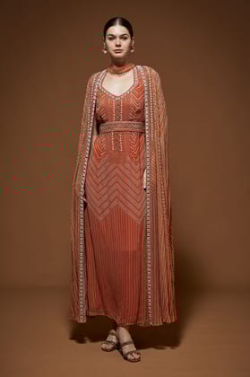 Orange Kaftan-XS