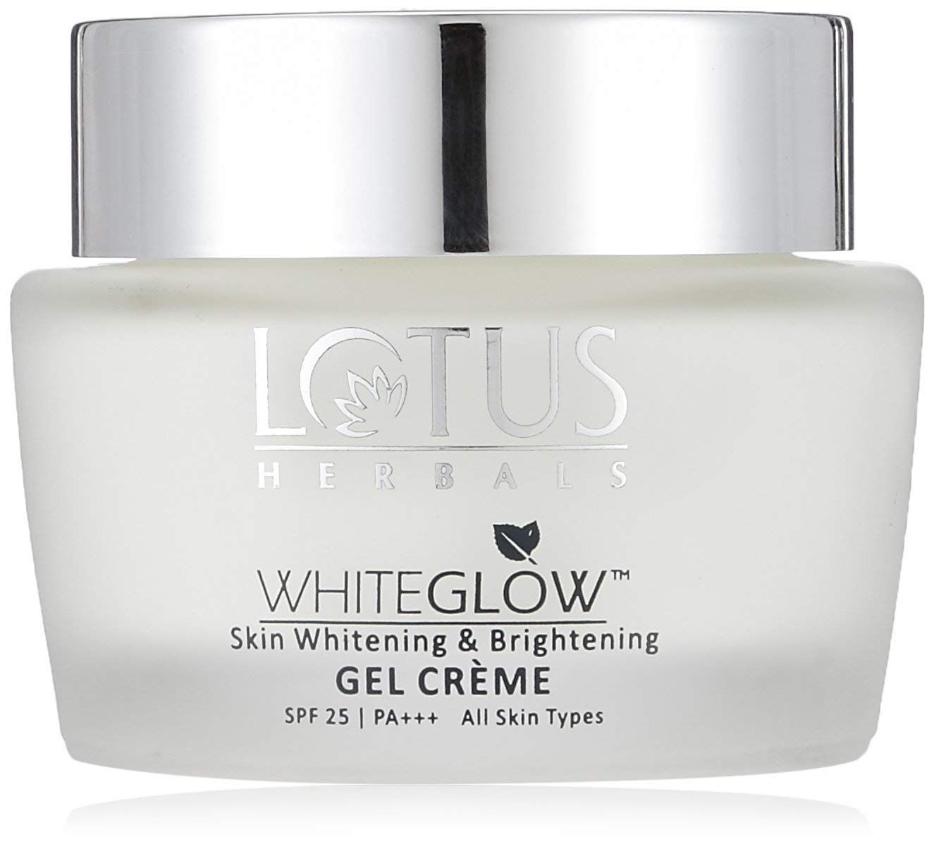 Lotus Herbals White Glow Skin Whitening & Brightening Gel Creme SPF 25 PA+++, 60 gm