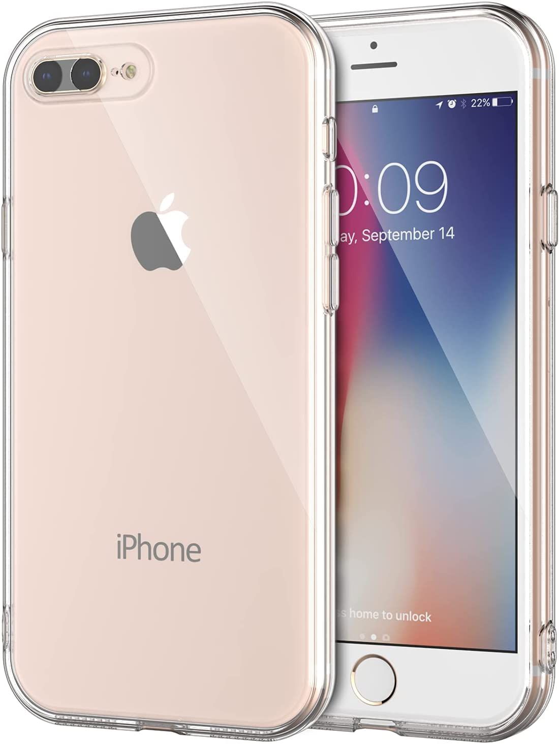 JGD PRODUCTS Silicone for iPhone 7 Plus/iPhone 8 Plus Transparent Hybrid Soft Slim Dust Proof Back Case Cover with Camera Protection JGD PRODUCTS Silicone for iPhone 7 Plus/iPhone 8 Plus Transparent Hybrid Soft Slim Dust Proof Back Case Cover with Camera
