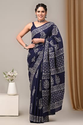 Jaipur Hand Block Print Saree