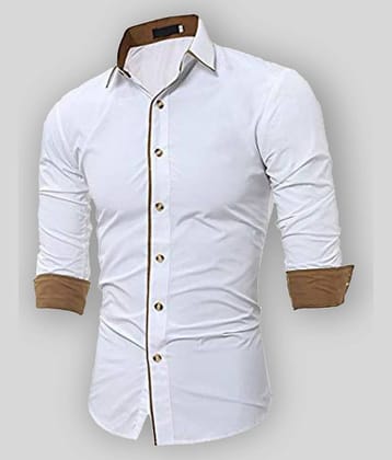 X-Men - White Cotton Regular Fit Men's Casual Shirt (Pack of 1 )