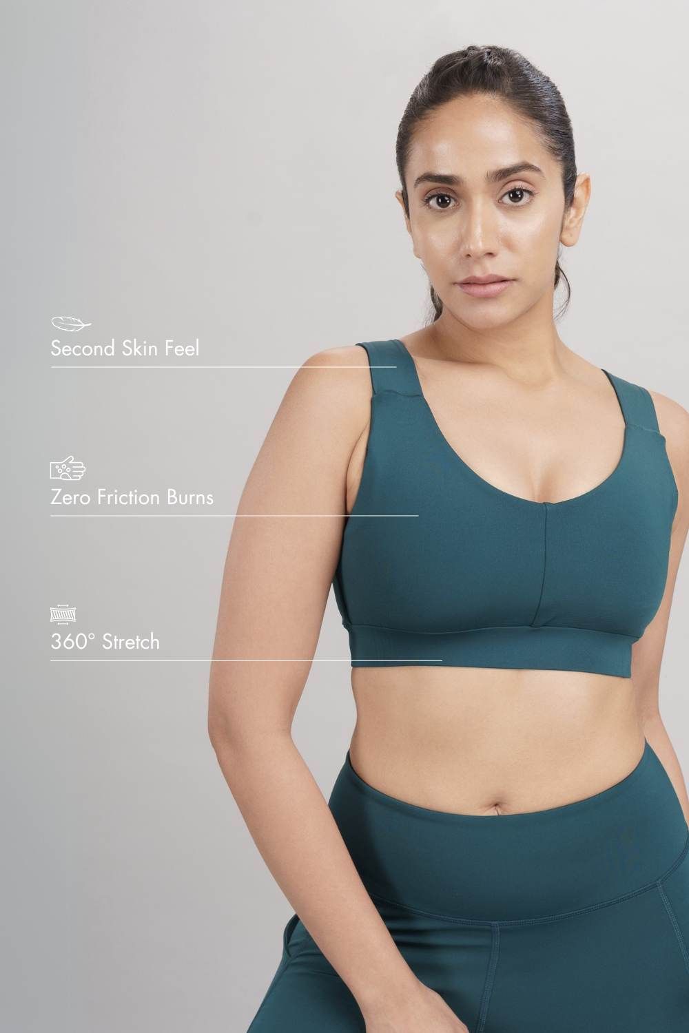 U-Neck Active Bra-XS