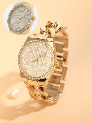 The Supernova Chunkylink Cushion  Watch - California Gold-Watches