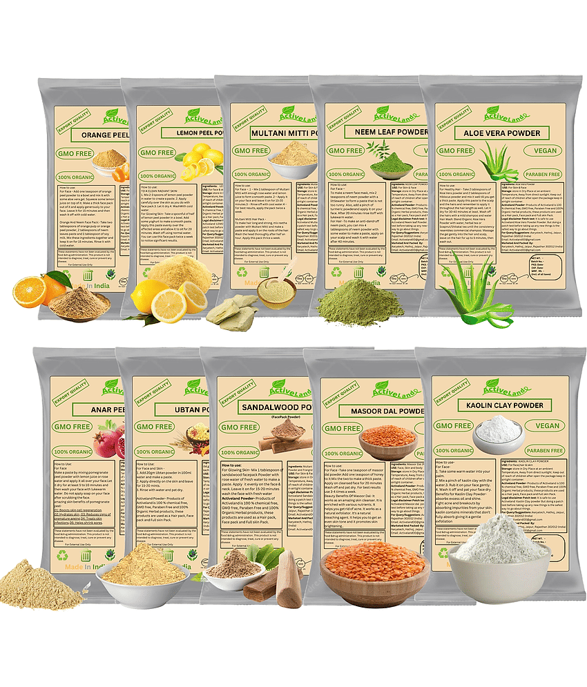 Activeland - Fairness Face Pack for All Skin Type ( Pack of 10 )