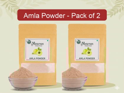 Vasuvan Amla Powder (Pack of 2 - 200g Each) | Vitamin C Immunity Super Saver