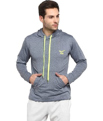 YUUKI Grey Polyester Fleece Sweatshirt
