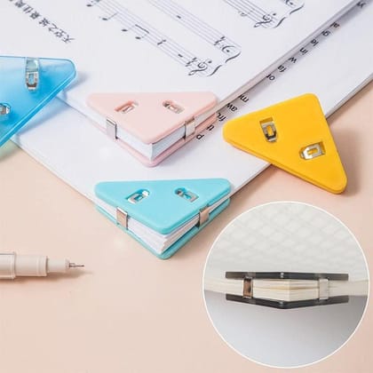 ANSH Multifunctional Document Clip,Triangular Book Page Corner Clip,Triangle Paper Corner Clip Book Corner Protection Clip Suitable for Home,Office
