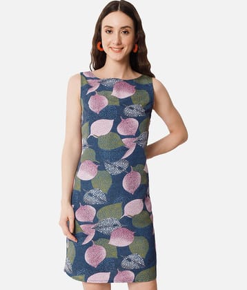 ALL WAYS YOU Women Crepe Printed Bodycon Dress ( Multi Color )