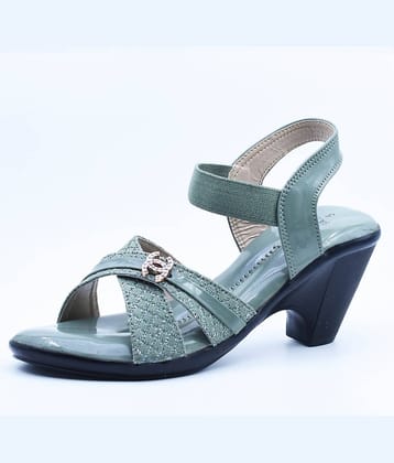 IndiForce Green Women's Sandal Heels