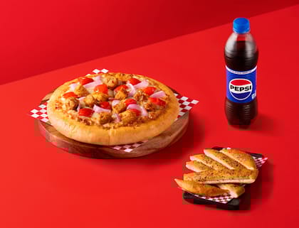 Chicken Tikka (Personal) With Classic Breadstix And Pepsi