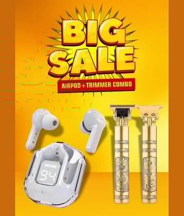 Neo ULTRAPOD WHITE Bluetooth True Wireless (TWS) With Hair Trimmer