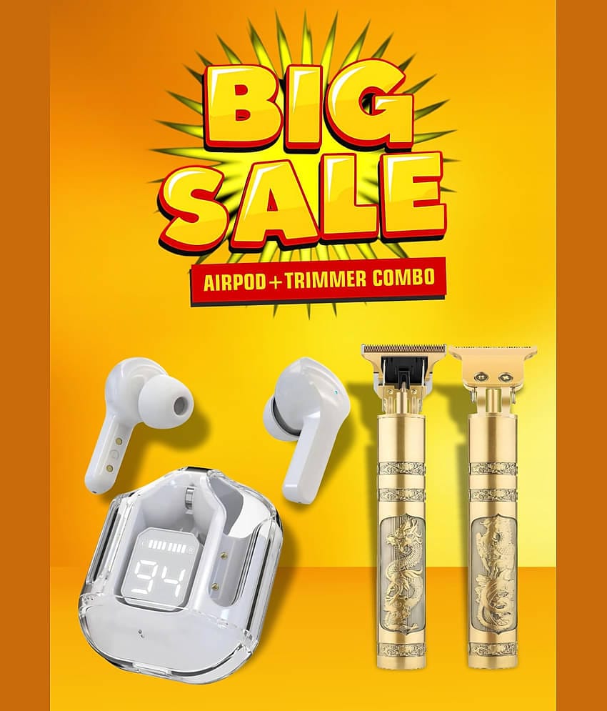 Neo ULTRAPOD WHITE Bluetooth True Wireless (TWS) With Hair Trimmer