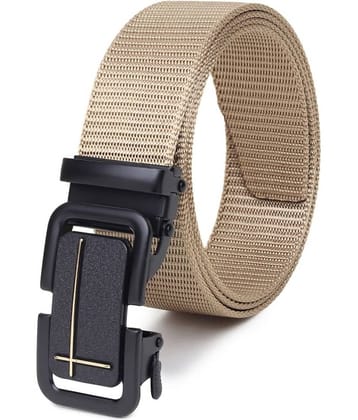 SUNSHOPPING - Beige Nylon Men's Casual Belt ( Pack of 1 )