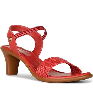 Bata Red Women's Sandal Heels